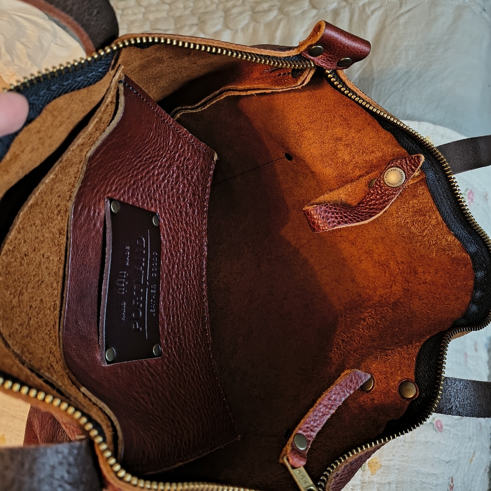 Portland Leather Goods Medium Zipper Tote - Picture 4 of 10